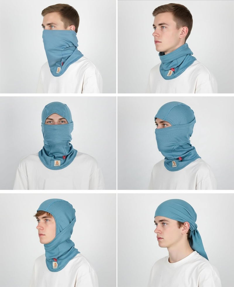 BOCOMAL FR Flame Resistant Balaclava Face Mask Arc Rated NFPA2112 CAT2 Helmet Liner Covering Hood for Welding - Image 2